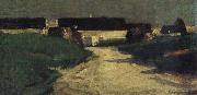 John Longstaff Farmhouse oil painting